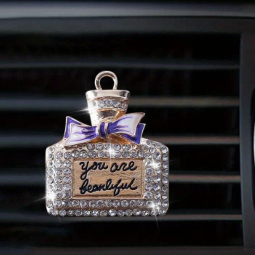 Bling Perfume Bottle Car Air Freshner & Accessory